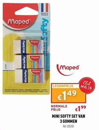 Trafic Mini softy set van 3 gommen aanbieding