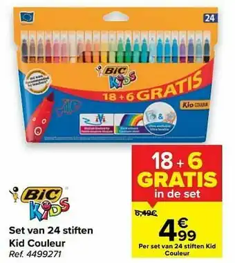 Set van 24 stiften kid couleur