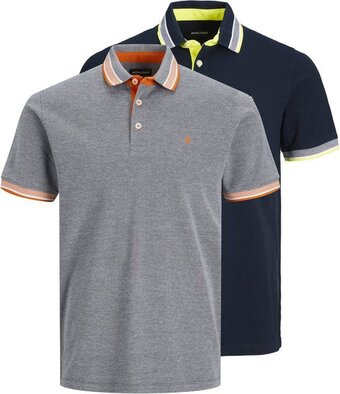 Bol.com Jack&jones jjepaulos polo ss 2pk mp noos heren - maat l aanbieding