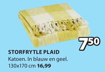Jysk STORFRYTLE PLAID aanbieding