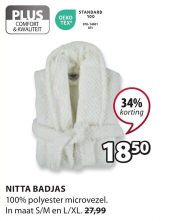 Jysk NITTA BADJAS aanbieding