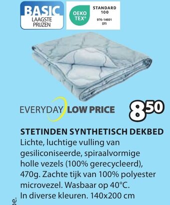 Jysk STETINDEN SYNTHETISCH DEKBED aanbieding