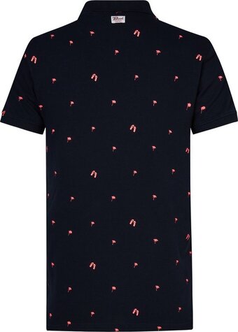 Bol.com Petrol industries - heren all-over print polo - blauw - maat l aanbieding
