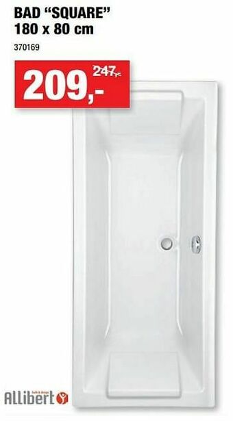 Hubo Bad square aanbieding