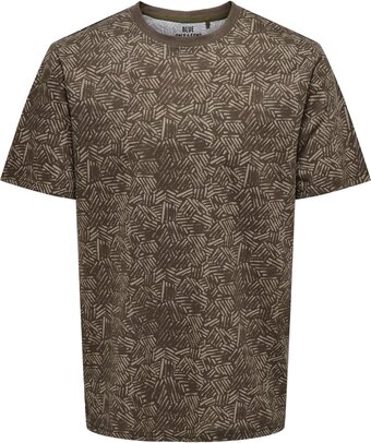 Only & sons onslion reg aop ss nf 1981 heren t-shirt - maat m