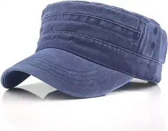 Leger pet denim - maat 57/60 zonnehoed militaire camouflage cap - blauw
