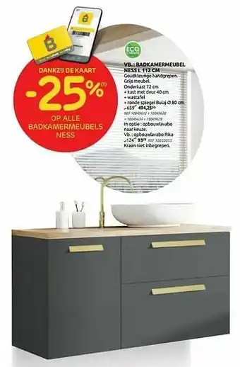 Brico Badkamermeubel ness aanbieding
