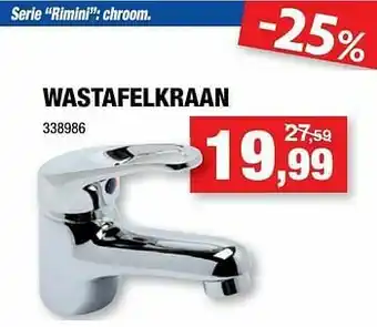 Hubo Serie rimini wastafelkraan aanbieding