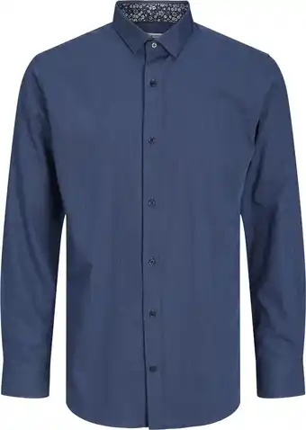 Bol.com Jack&jones jprblascandic detail shirt l/s heren overhemd - maat m aanbieding