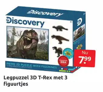 Legpuzzel 3D T-Rex met 3 figuurtjes