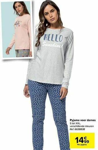 Carrefour Pyjama voor dames aanbieding