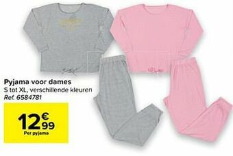 Carrefour Pyjama voor dames aanbieding