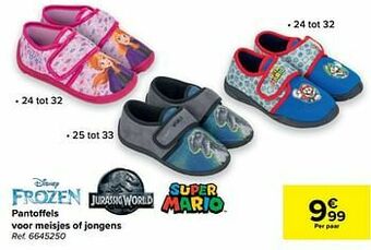 Carrefour Pantoffels voor meisjes of jongens aanbieding