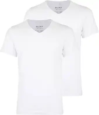 Bol.com Blend he bhdinton v-neck tee 2-pack heren t-shirt - maat m aanbieding