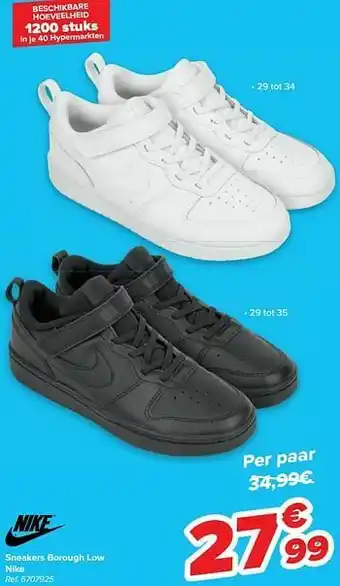 Carrefour Sneakers borough low nike aanbieding
