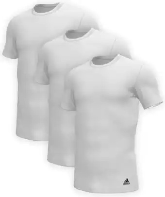 Bol.com Adidas sport crew neck shirt (3pk) heren ondershirt - maat m aanbieding