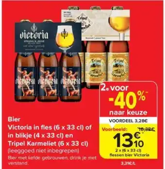 Carrefour Market Bier Victor en Tripel Karmeliet aanbieding