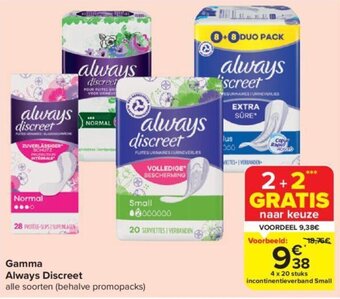 Carrefour Market Gamma Always Discreet aanbieding