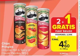 Carrefour Market Chips Pringles aanbieding