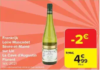 Carrefour Market Frankrijk Loire Muscadet Sèvre-et-Maine aanbieding