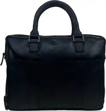Bol.com Dstrct limited leren laptoptas 17 inch laptopvak uitgebreid zwart aanbieding
