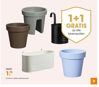 Kwantum bloempotten aanbieding