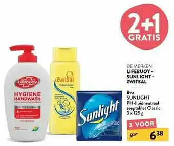 Sunlight ph-huidneutraal zeeptablet classic