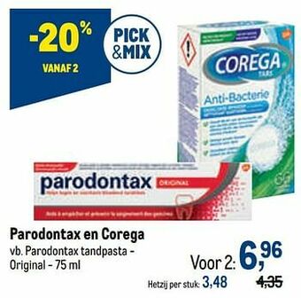 Makro Parodontax tandpasta - original aanbieding