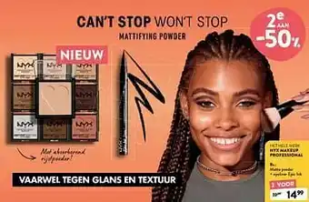 Di Matte poeder + eyeliner epic ink aanbieding