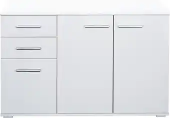 Bol.com Casaria dressoir alba – 3 deuren 2 laden mdf - 107x75x35 cm wit aanbieding