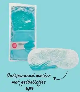 Ontspannend masker met gelballetjes