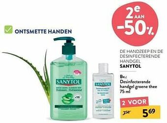 Di Desinfecterende handgel groene thee aanbieding