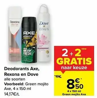 Carrefour Green mojito axe aanbieding