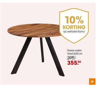 Kwantum Eettafel Romo Diverse maten Vanaf Ø120 cm aanbieding