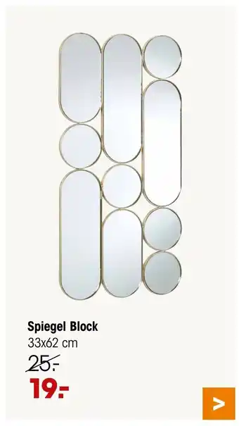 Kwantum Spiegel Block 33 x 62 cm aanbieding
