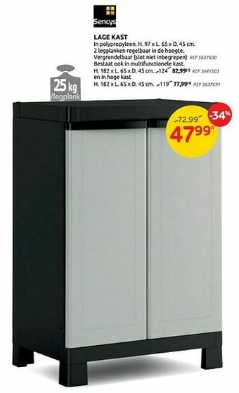Brico Lage kast aanbieding