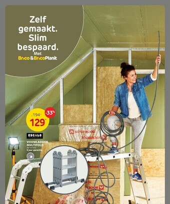 Brico Vouwladder multifold aanbieding