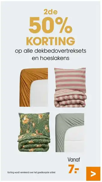 Kwantum Dekbedovertreksets en hoeslakens aanbieding