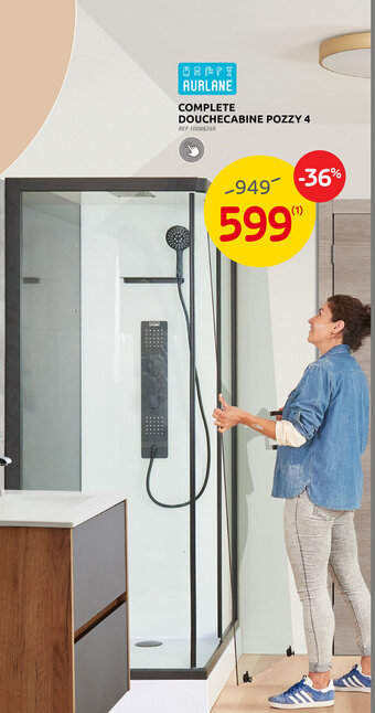 Brico COMPLETE DOUCHECABINE POZZY 4 aanbieding