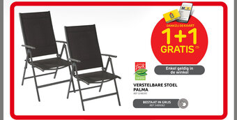 Brico VERSTELBARE STOEL PALMA aanbieding