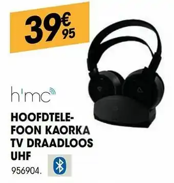 Electro Depot H`mc hoofdtelefoon kaorka tv draadloos uhf aanbieding