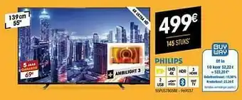 Electro Depot Philips 55pus7805be aanbieding