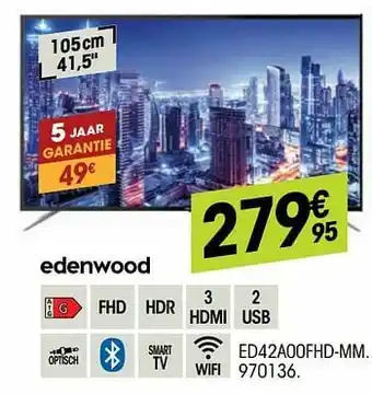 Electro Depot Edenwood ed42a00fhd-mm aanbieding