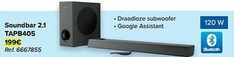 Carrefour Philips soundbar 2.1 tapb405 aanbieding