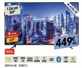 Electro Depot Tcl 50p616 be aanbieding