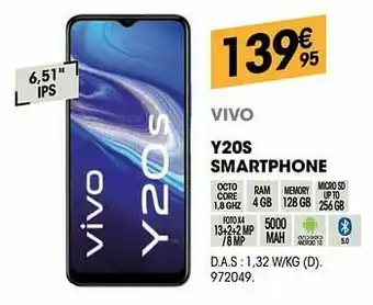 Electro Depot Vivo y20s smartphone aanbieding