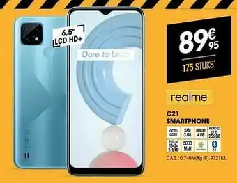 Electro Depot Realme c21 smartphone aanbieding