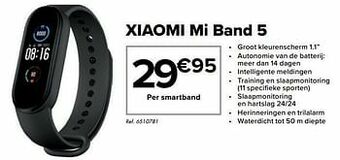 Carrefour Xiaomi mi band 5 aanbieding
