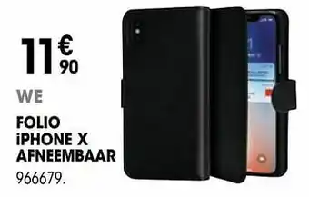 Electro Depot Folio iphone x afneembaar aanbieding
