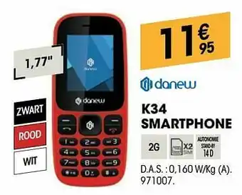 Electro Depot Donew k34 smartphone aanbieding